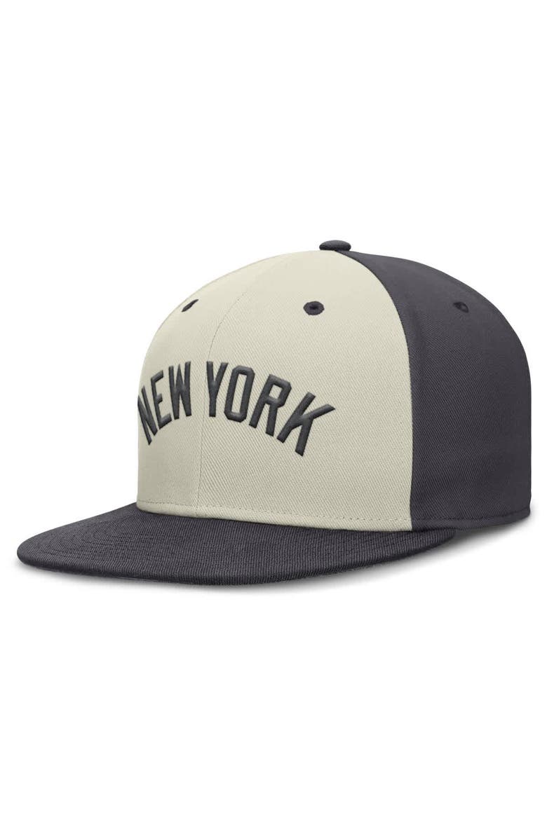 Nike Men's Nike  Cream New York Yankees Dri-FIT True Fitted Hat, Alternate, color, Cream