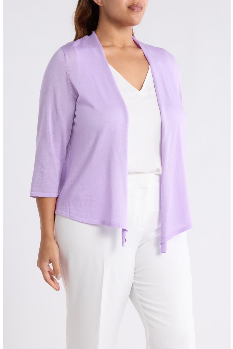 Self Edge Open Front Cardigan, Alternate, color, LAVENDER MIST