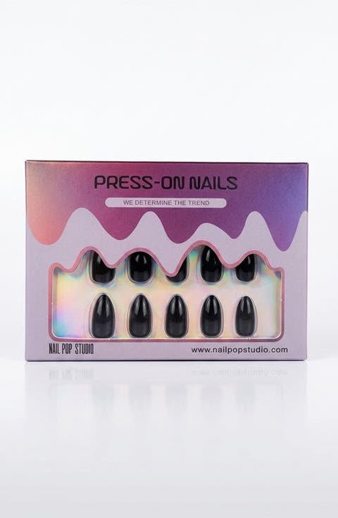 Black Almond Press-On Nails