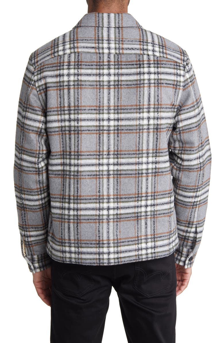AllSaints Xanetta Plaid Shirt Jacket, Alternate, color, 