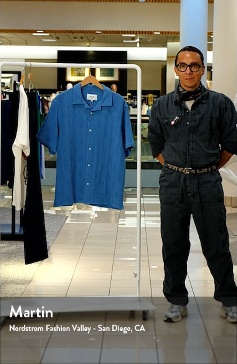 Didcot Relaxed Fit Patchwork Cotton Camp Shirt, sales video thumbnail