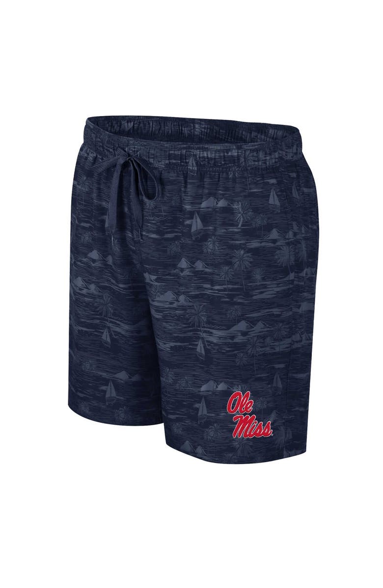 COLOSSEUM Men's Colosseum Navy Ole Miss Rebels Ozark Swim Shorts, Alternate, color, Navy