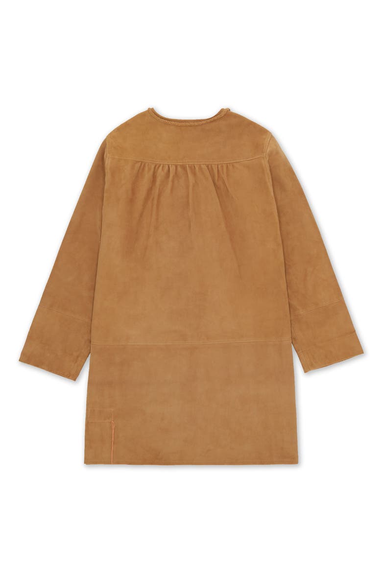 Chamois Leather Short Dress, Alternate, color, Camel