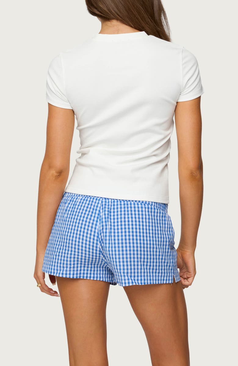 EDIKTED Marelle Flower Graphic T-Shirt, Alternate, color, White