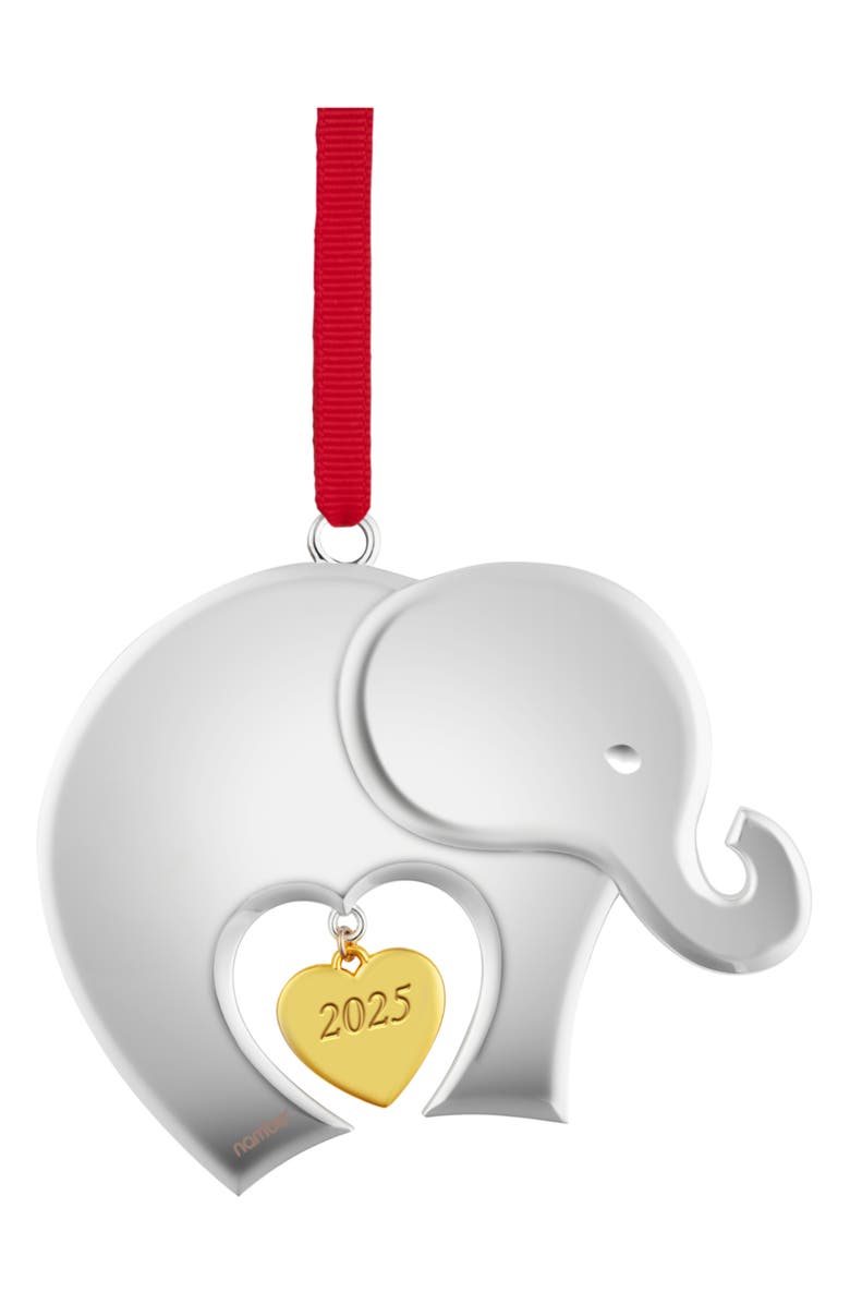 Nambé Baby's First Christmas Ornament, Alternate, color, Silver