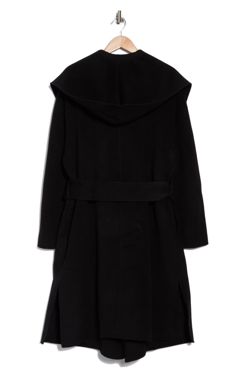Vince Drape Neck Hooded Wool & Cashmere Coat, Alternate, color,