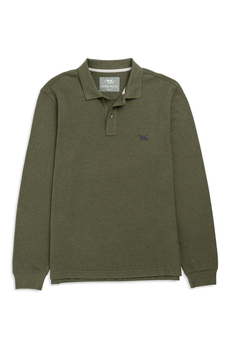 Gunn Piqué Polo, Alternate, color, ARMY