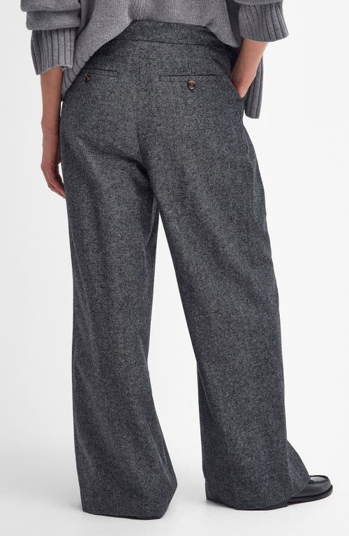 Barbour Veronica Pleated Front Wide Leg Pants In Gray