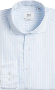 1863 by Eterna Soft Luxury Slim Fit Stripe Non-Iron Dress Shirt