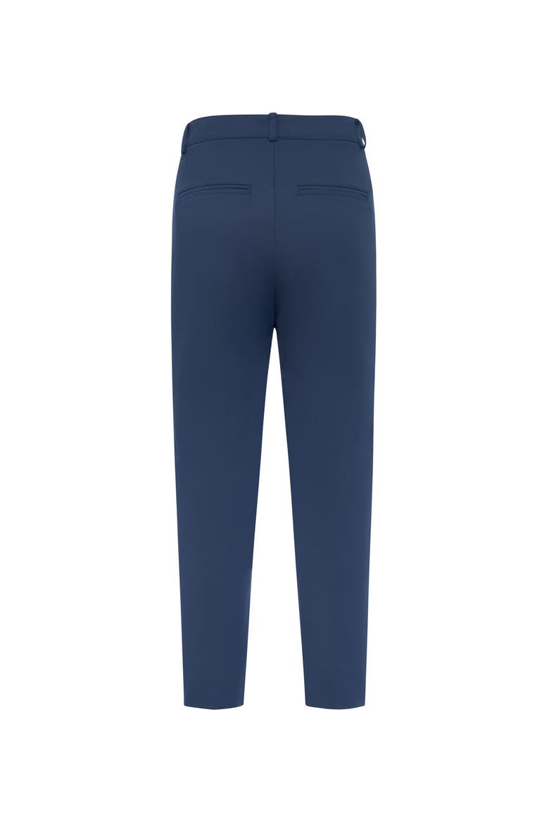 Signature Essential Straight Cotton Stretch Pant, Alternate, color, Navy