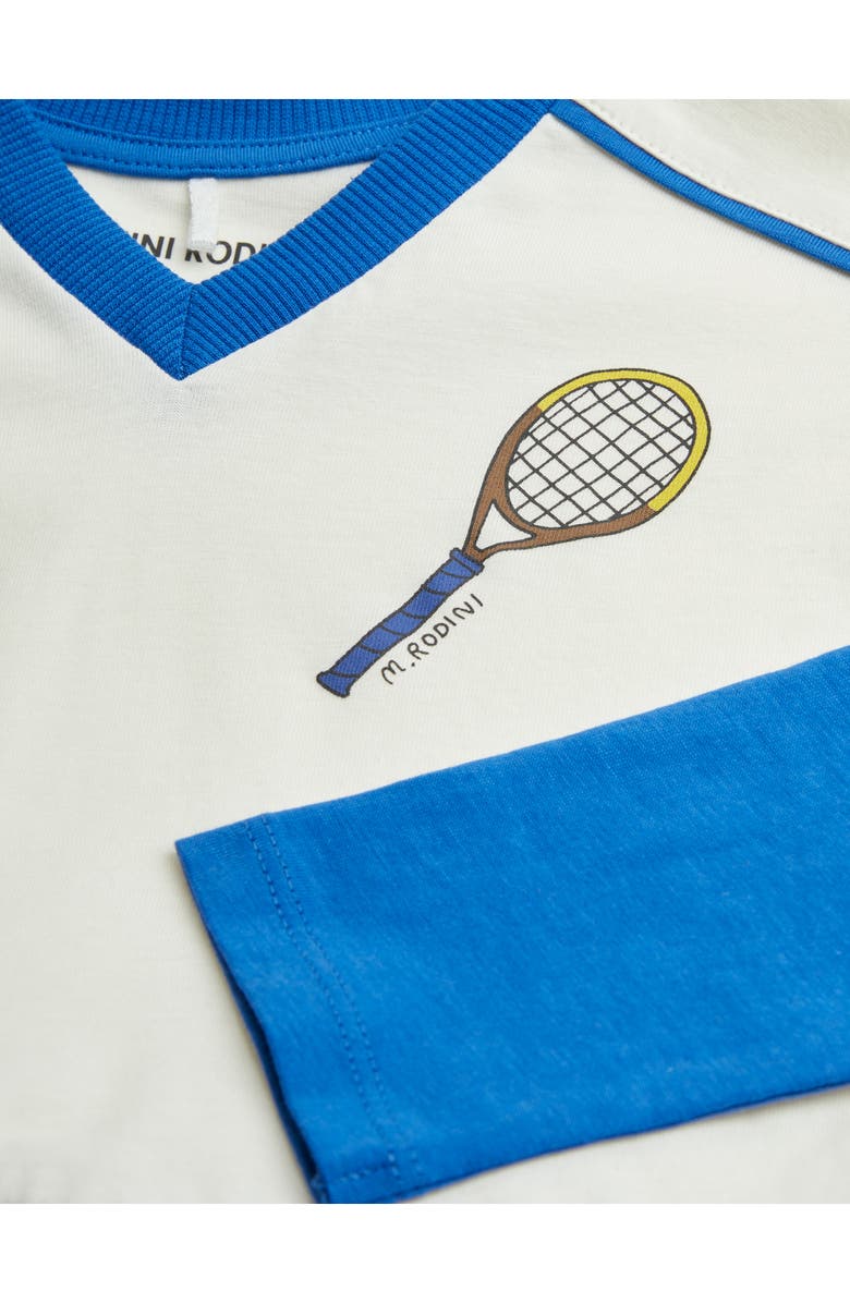 Mini Rodini Kids' Long Sleeve Organic Cotton Tennis Dress, Alternate, color,