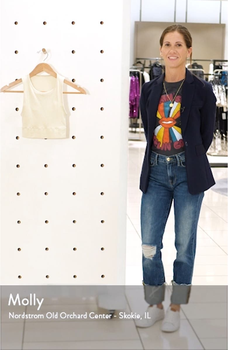 Stretch Rib High Neck Bralette, sales video thumbnail