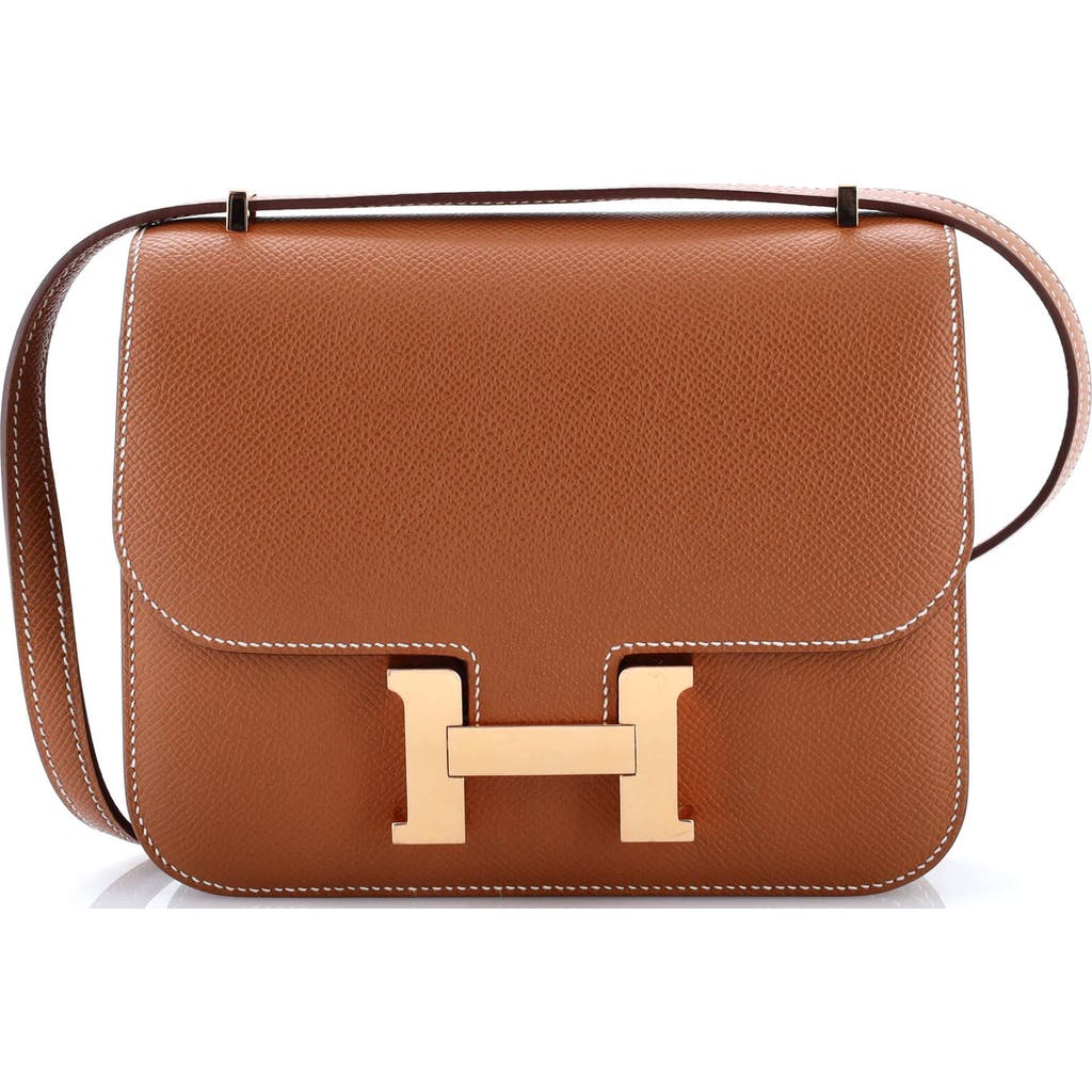 Pre-owned Hermes Hermes Constance Nm Bag Epsom 18 In Gold