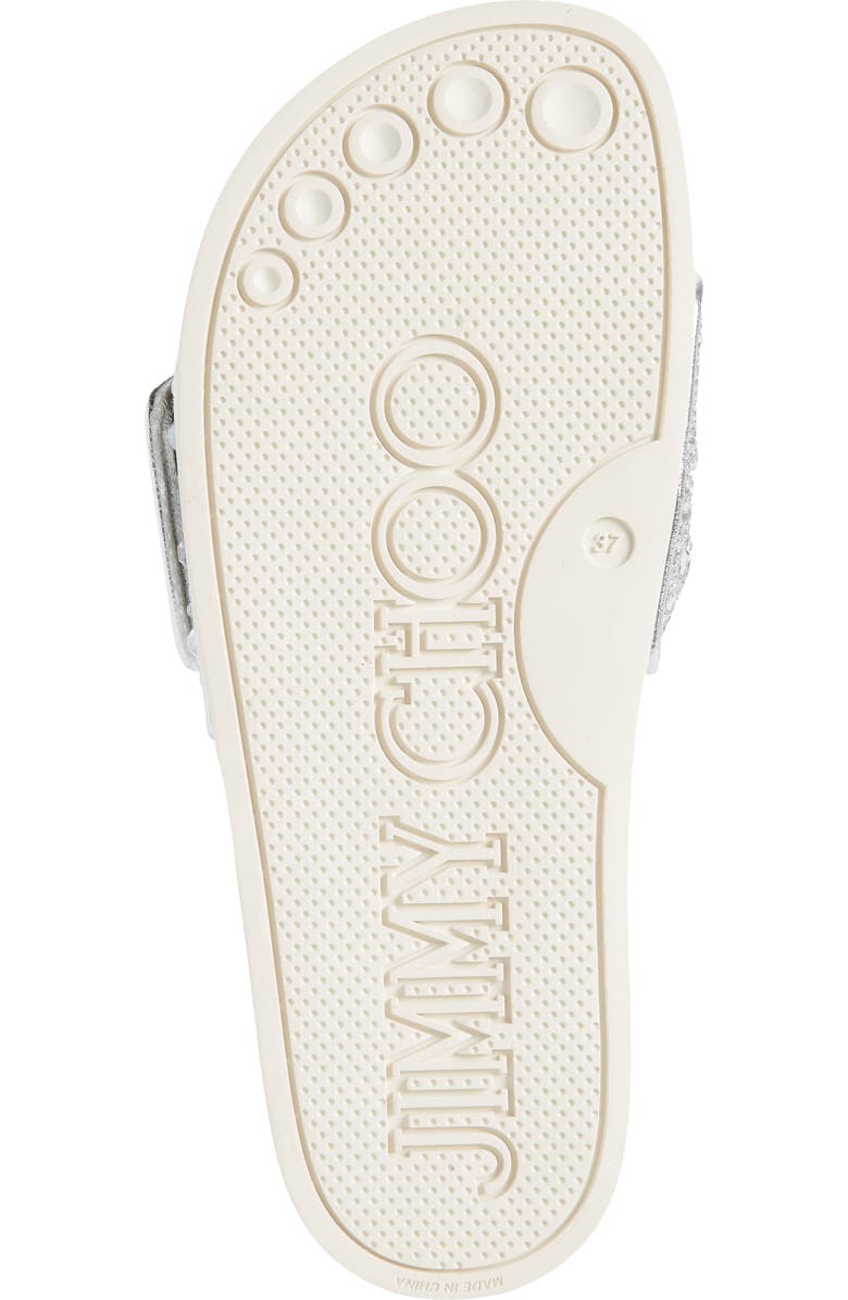 Jimmy Choo Fitz Imitation Pearl Embellished Slide Sandal, Alternate, color,