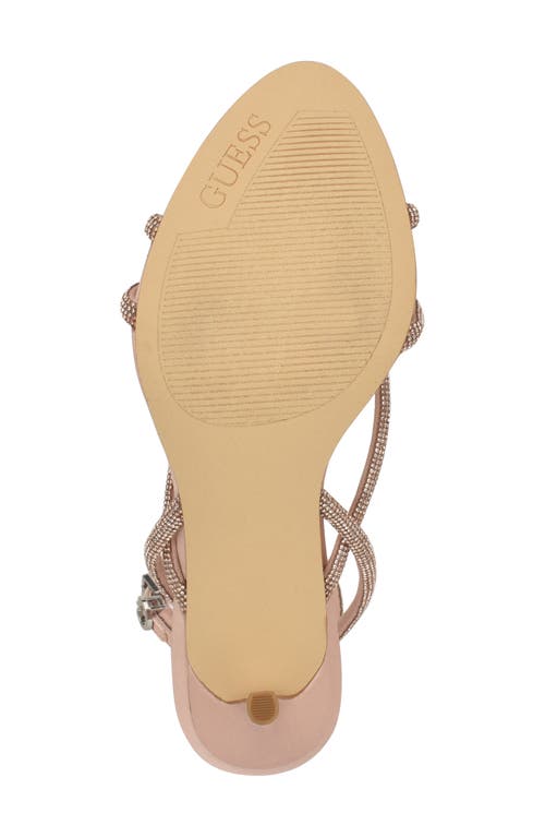 Guess Merlota Ankle Strap Sandal In Light Pink