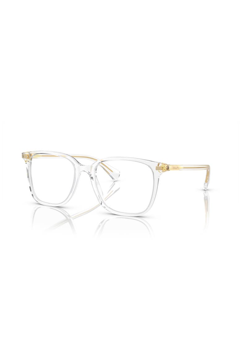 55mm Square optical glasses, Main, color, Transparent