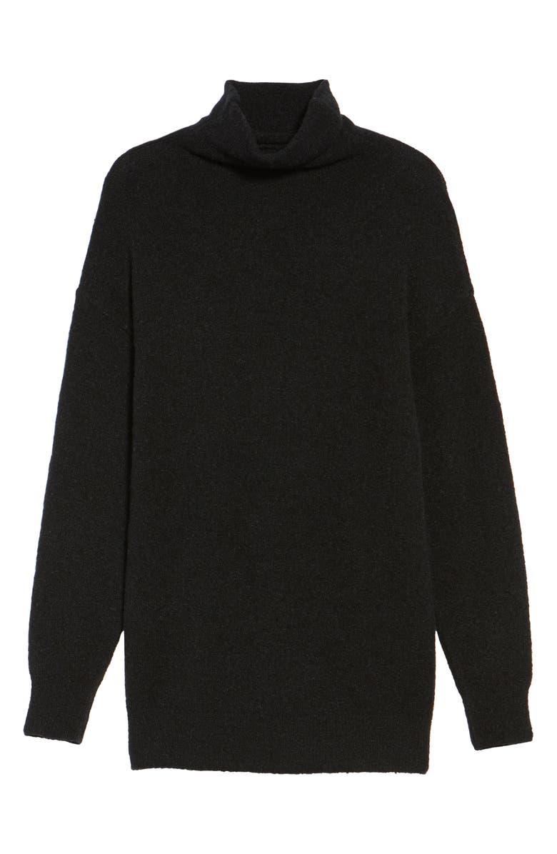BP. Bouclé Turtleneck Tunic Sweater, Alternate, color,