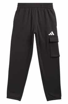 adidas Kids' Cotton Blend Fleece Cargo Sweatpants