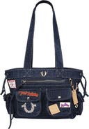 True Religion Multipatch Denim Tote