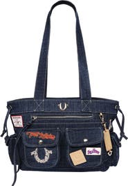 True Religion Multipatch Denim Tote