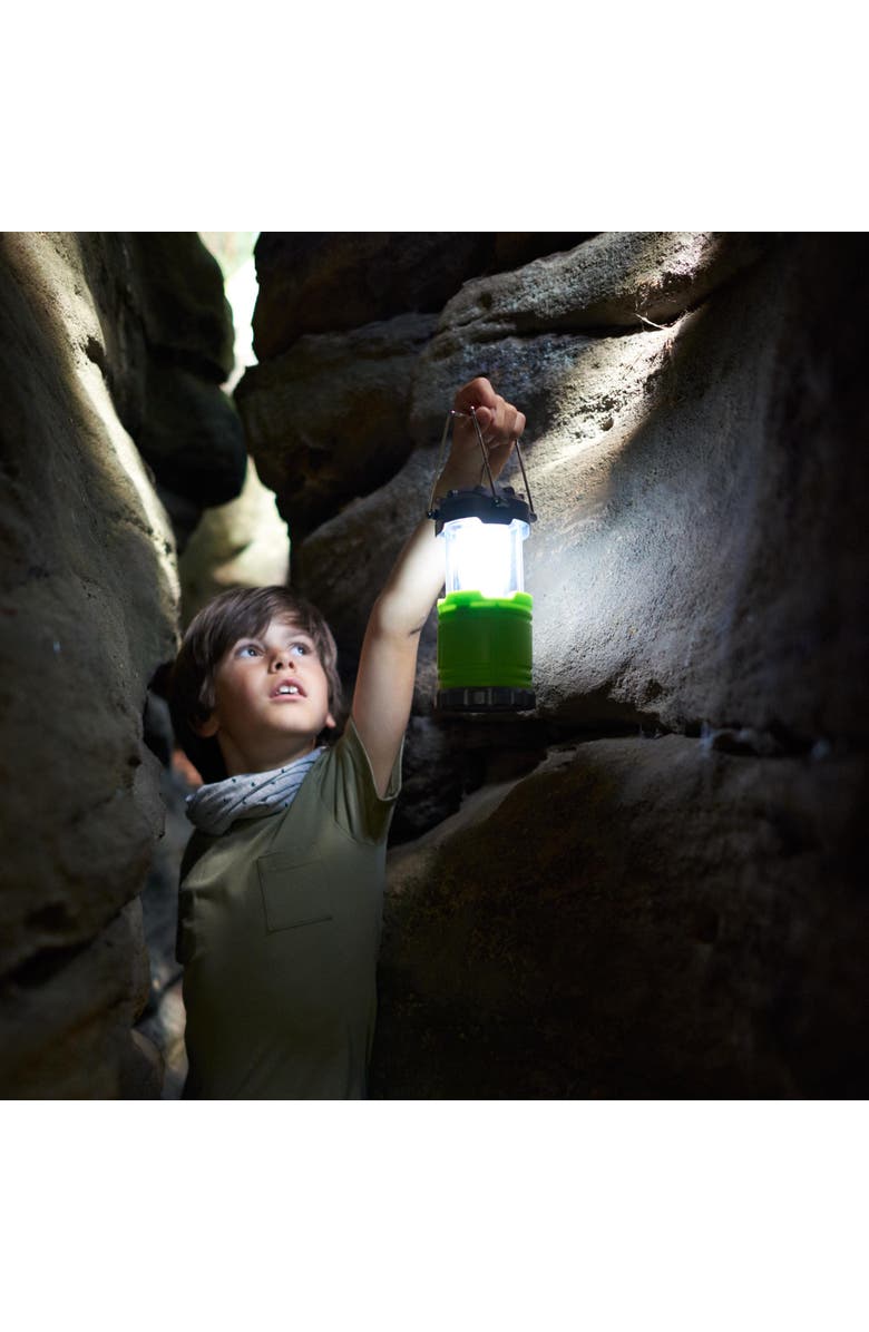 HABA Camping Lantern with Sturdy Handles for Carrying & Hanging with Handy Storage Compartment, Terra Kids Camping Essentials for Kids ages 5+, Alternate, color, Green Multi