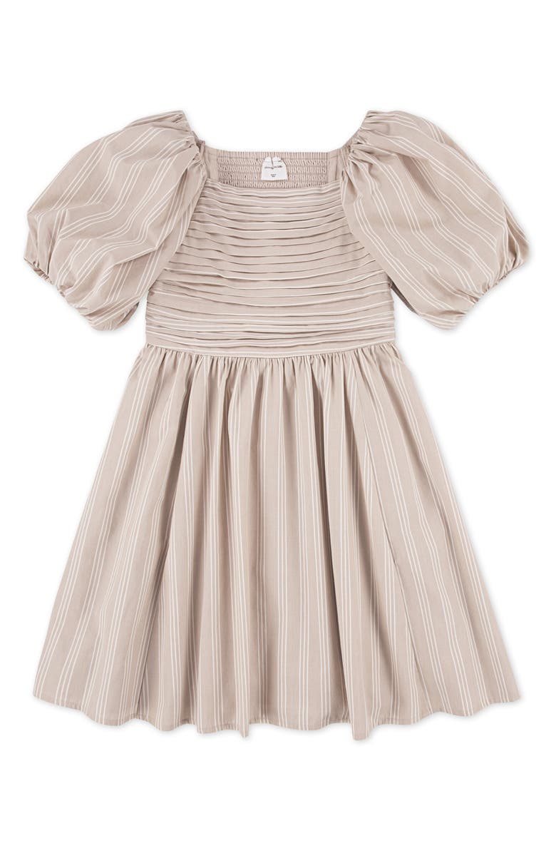 abercrombie kids Kids' Emerson Puff Sleeve Sundress, Main, color, Simply Taupe