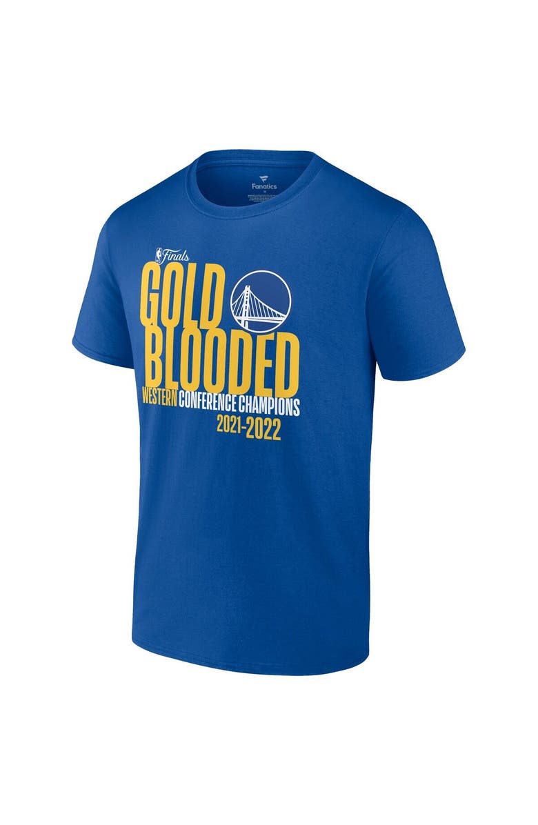 FANATICS Men's Fanatics Branded Royal Golden State Warriors 2022 Western Conference Champions Hometown T-Shirt, Alternate, color, 