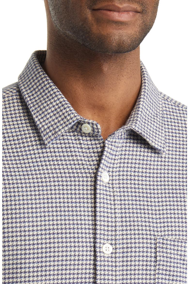 Deon Cotton Button-Up Shirt, Alternate, color, 765 NAVY CHECK