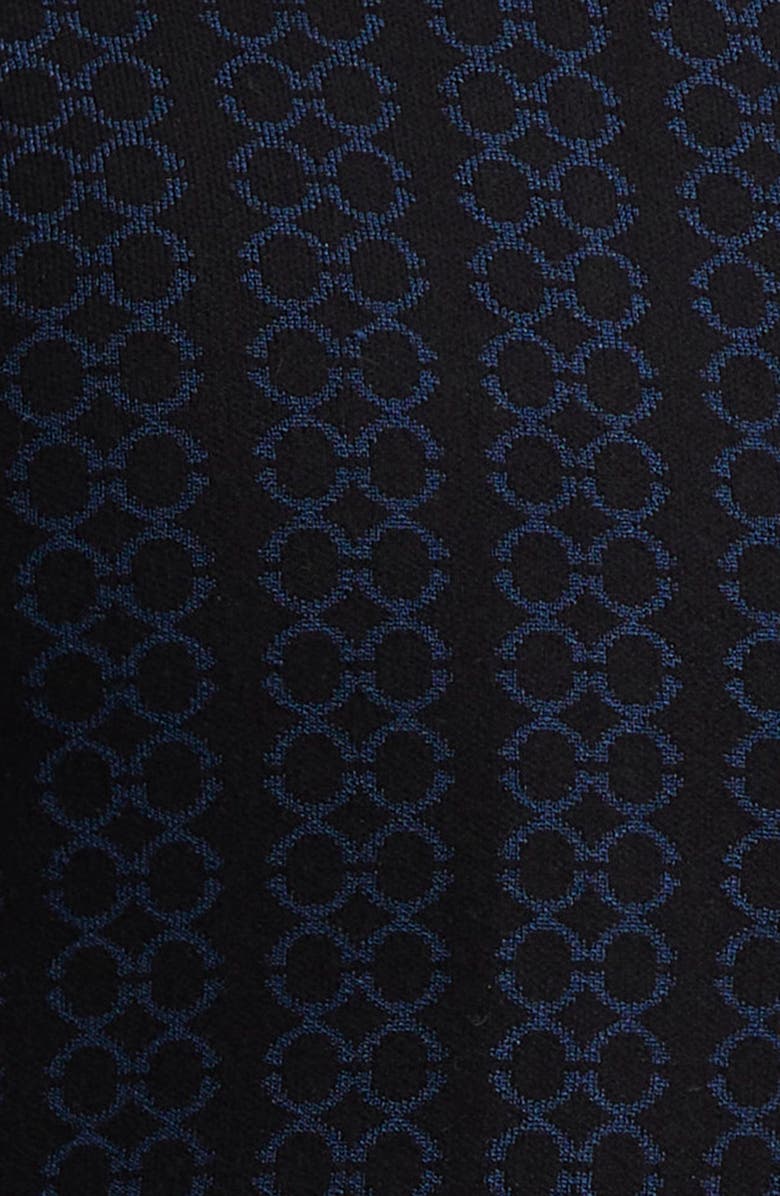 Emporio Armani Vertical Stripe Asymmetric Jacket, Alternate, color, Solid Black