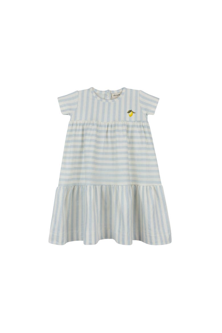 Lemon Peach Collection - Girls Short Sleeve Dress, Main, color, Lemon