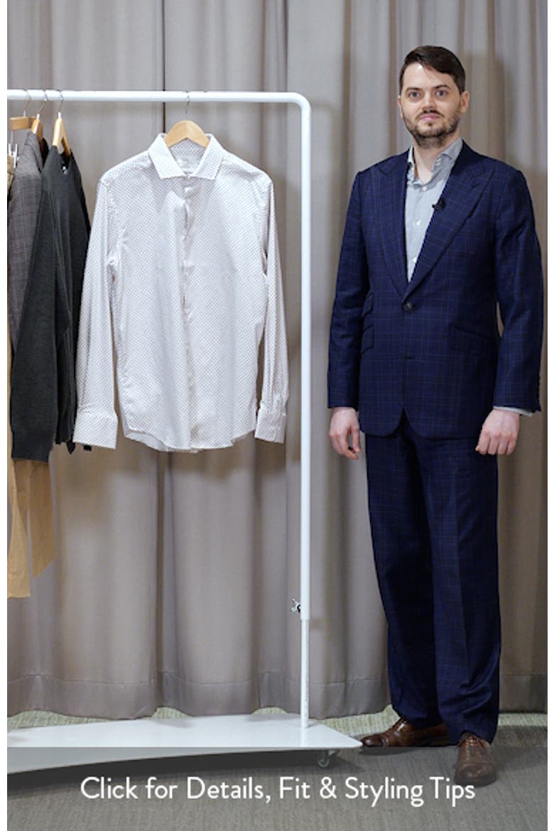 Slim Fit Floral Geo Reworked Cotton Dress Shirt video