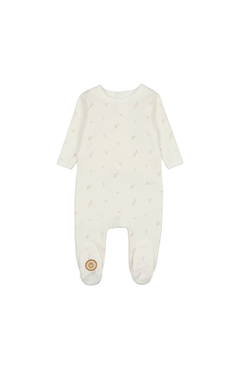 Mon Tresor Bebe Natures Print Footie, Main, color, 