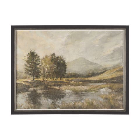 Old Style Landscape by Studio a Hand Embellished Framed Art Print