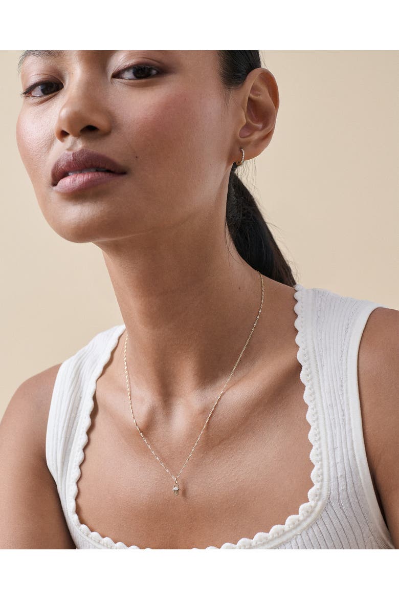 Hamsa Diamond Necklace, Alternate, color, Hamsa