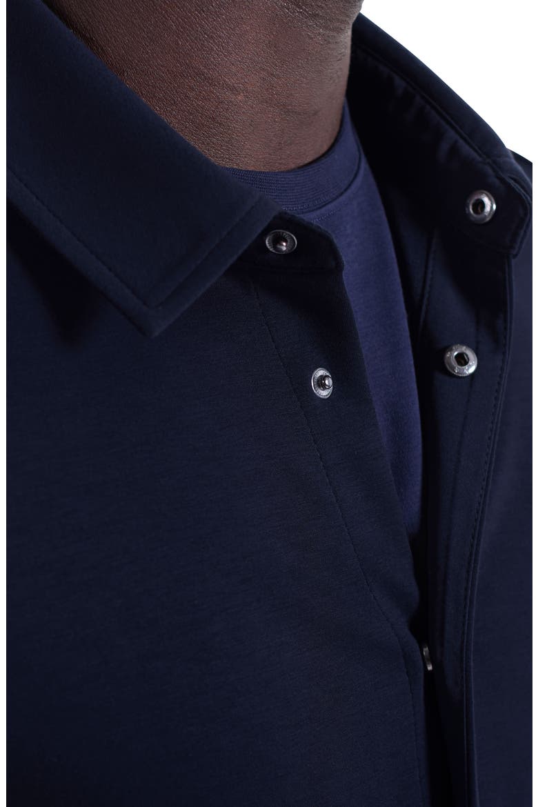 Soft Touch Snap-Up Shirt, Alternate, color, NAVY