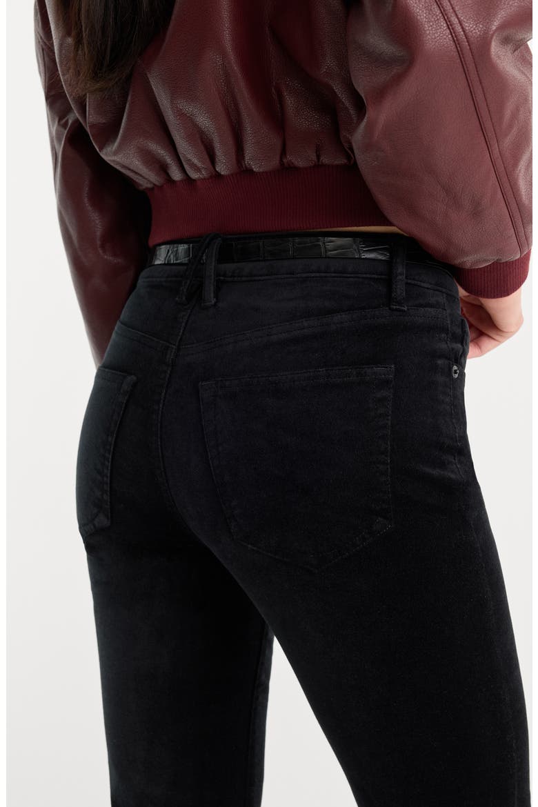 Good Legs Velvet Flare Leg Pants, Alternate, color, BLACK001