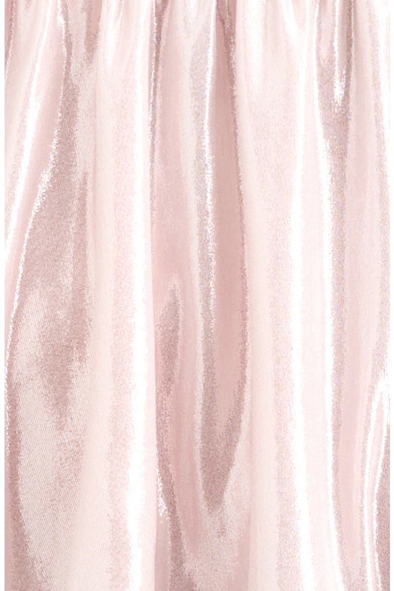 Kids' Metallic Shiny Dress, Alternate, color, PINK BALM METALLIC