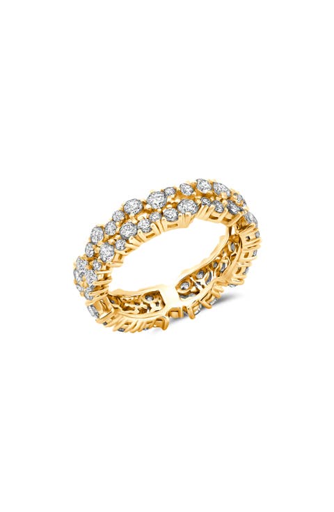 Multicluster Cubic Zirconia Ring