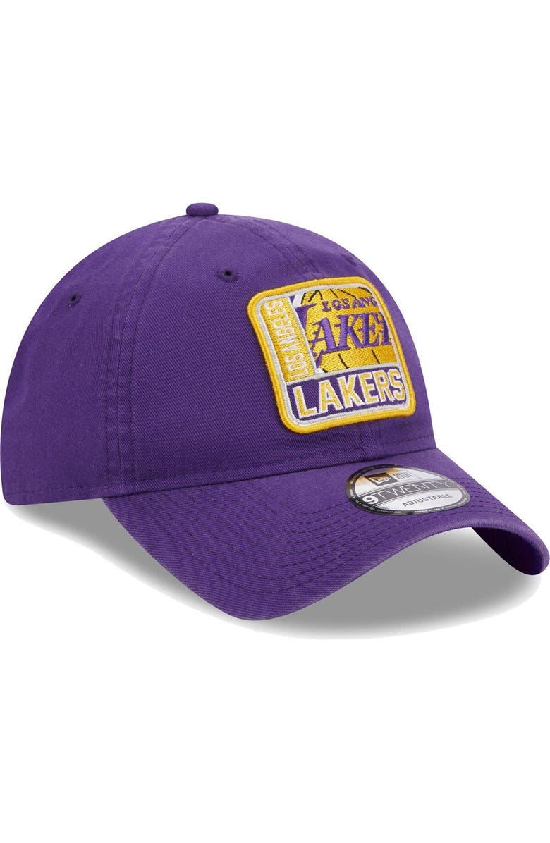 New Era Men's New Era Purple Los Angeles Lakers Mix 9TWENTY Adjustable Hat, Alternate, color, 