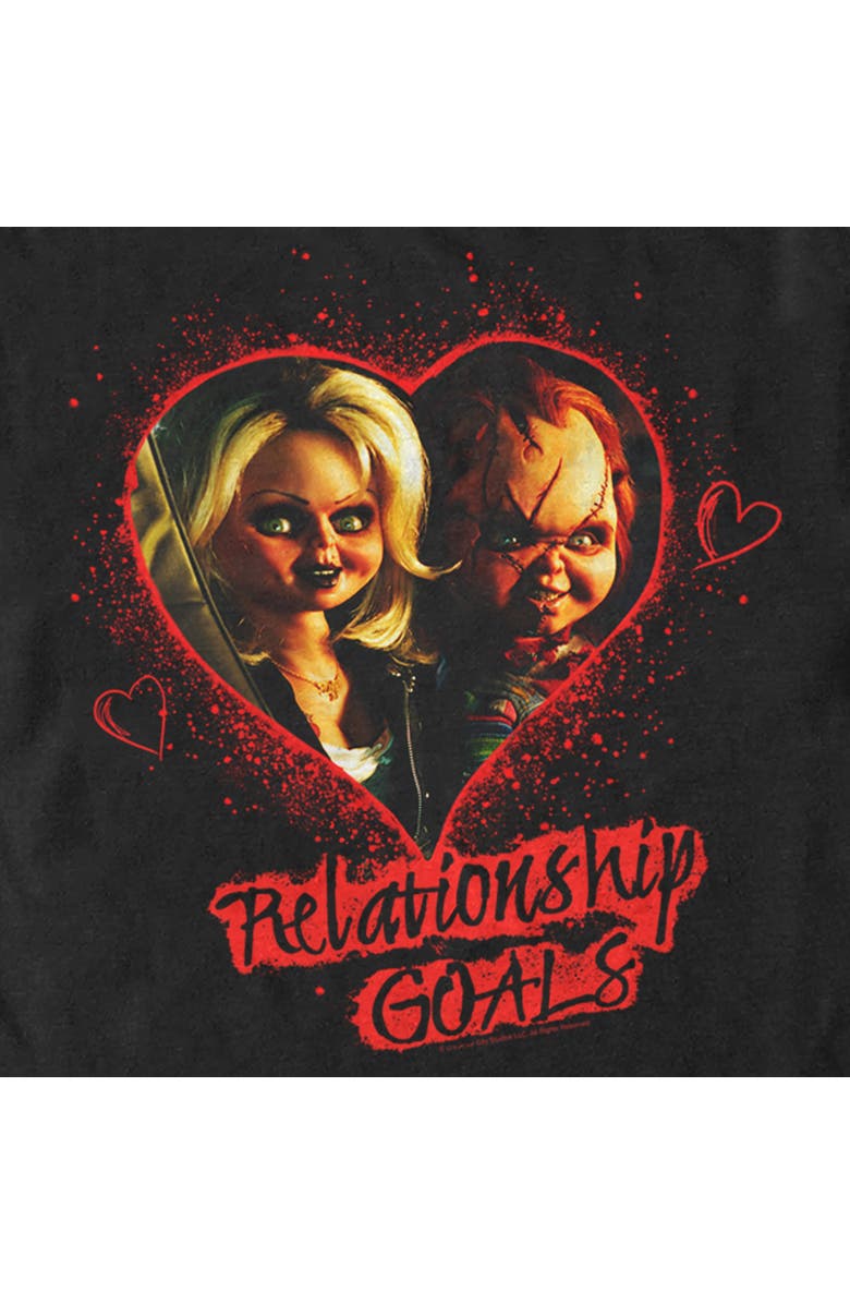 Bride of Chucky Men's Bride of Chucky Relationship Goals  Graphic T-Shirt, Alternate, color, Black