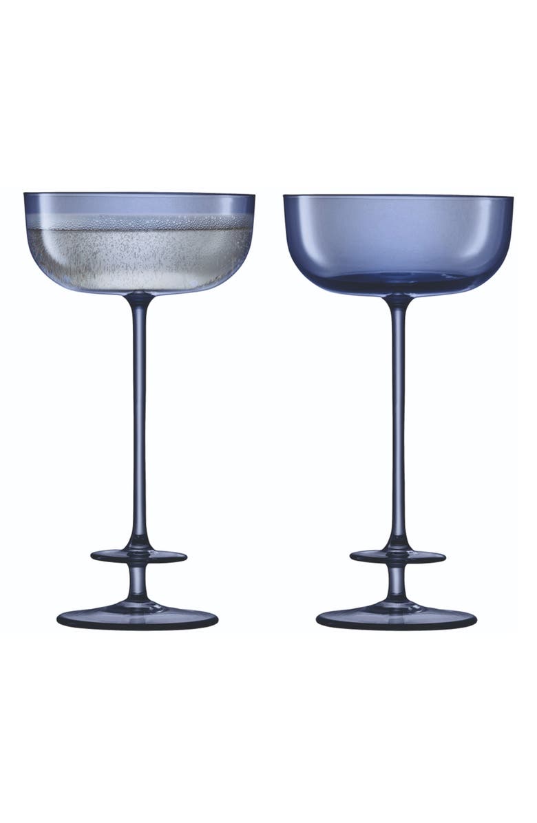 LSA Theatre Set of 2 Champagne Saucers, Main, color, 
