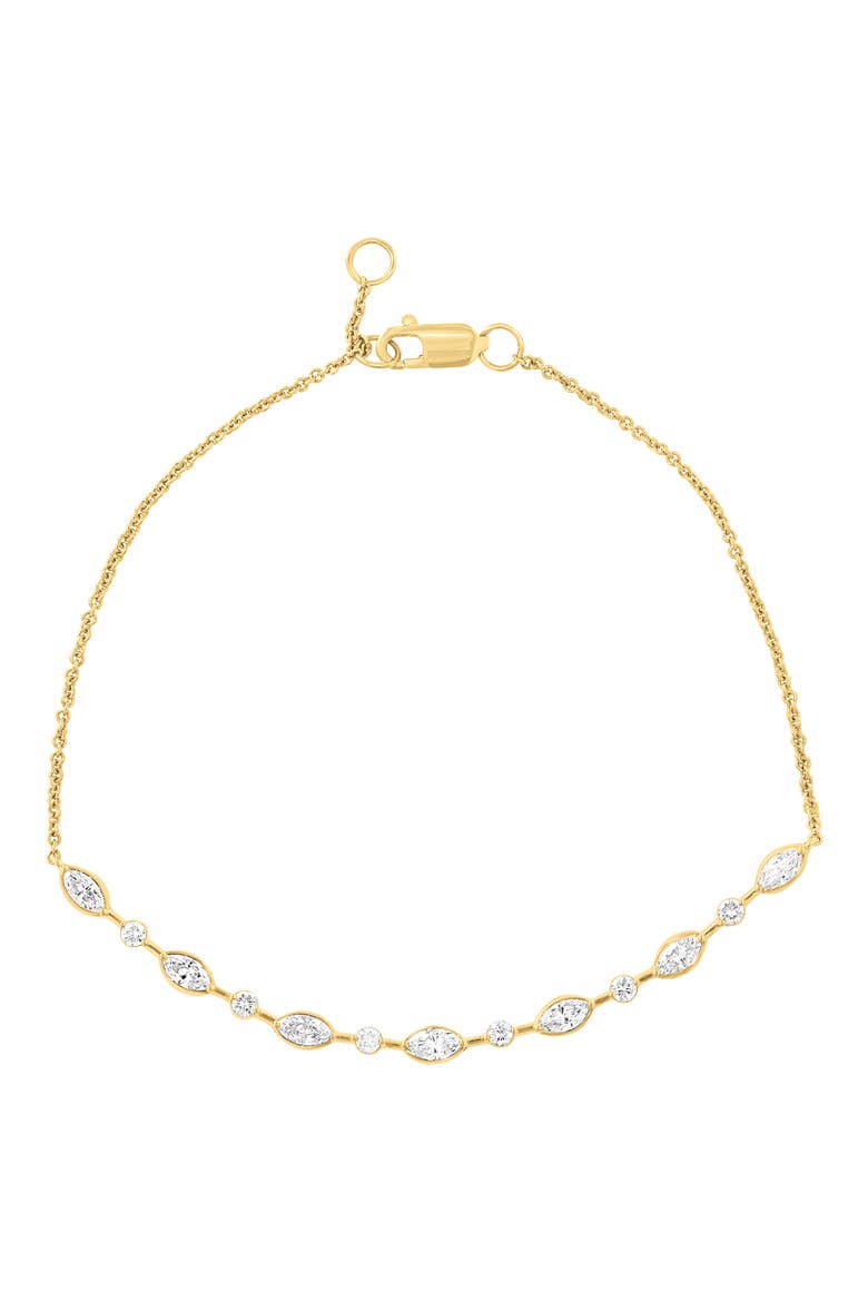 Lab-Grown Diamond Chain Bracelet, Main, color, GOLD