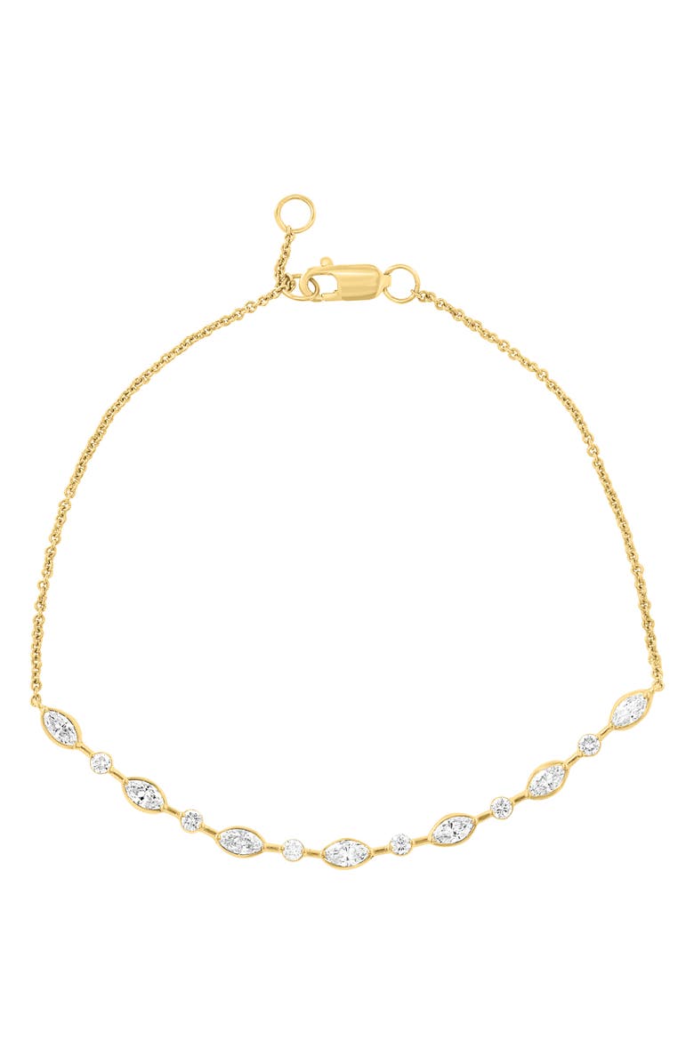 EFFY Lab-Grown Diamond Chain Bracelet, Main, color, Gold