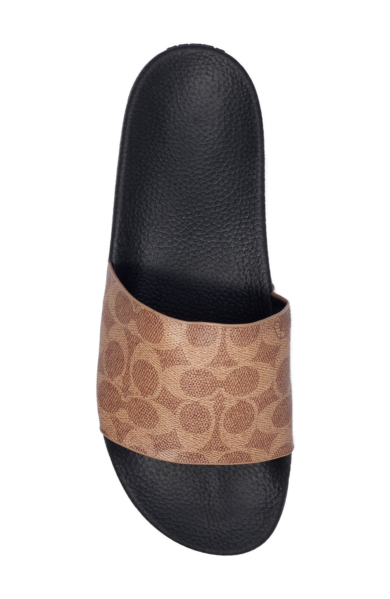 COACH Signature Slide Sandal, Alternate, color, Tan