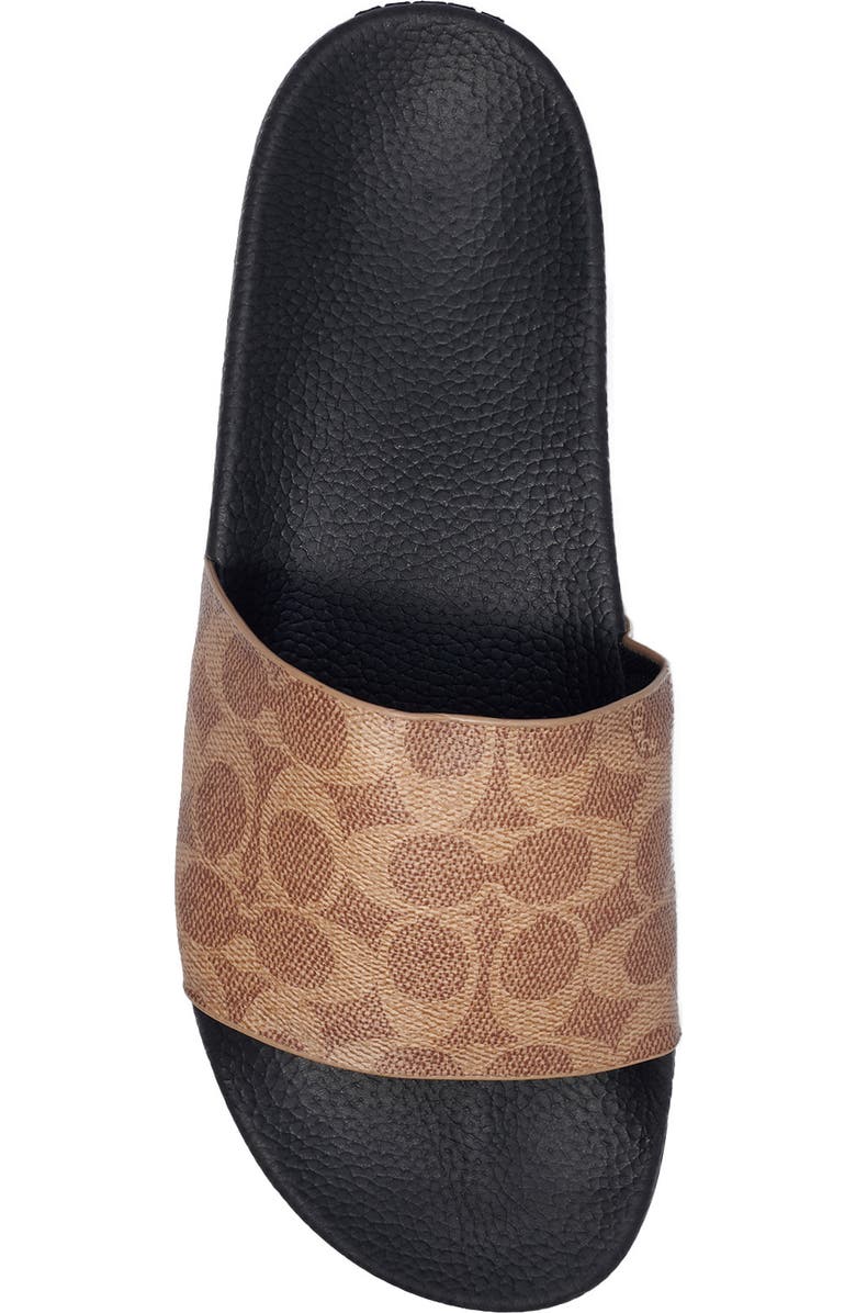 COACH Signature Slide Sandal, Alternate, color, Tan