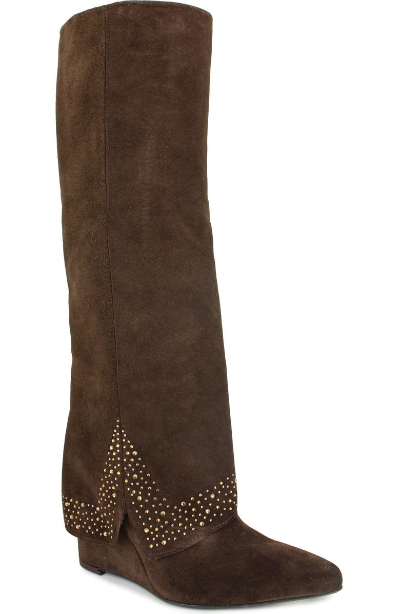 ZIGI Isolde Knee High Boot, Main, color, Brown Suede