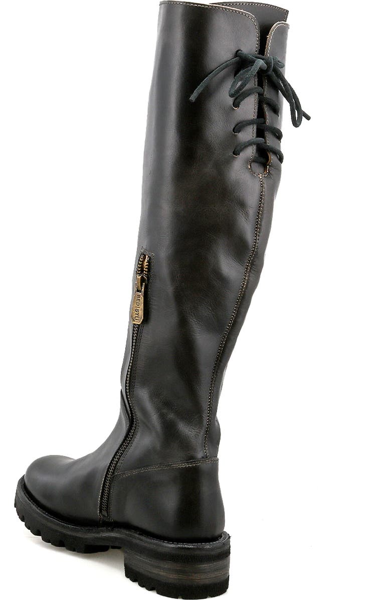Bed Stu Scope Knee-High Boot, Alternate, color, Black Rustic