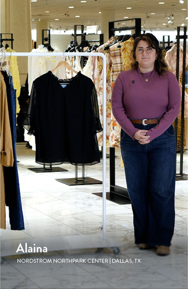 Short Sleeve V-Neck Top, sales video thumbnail