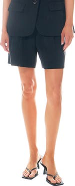 Grey Lab Pleated High Waist Shorts