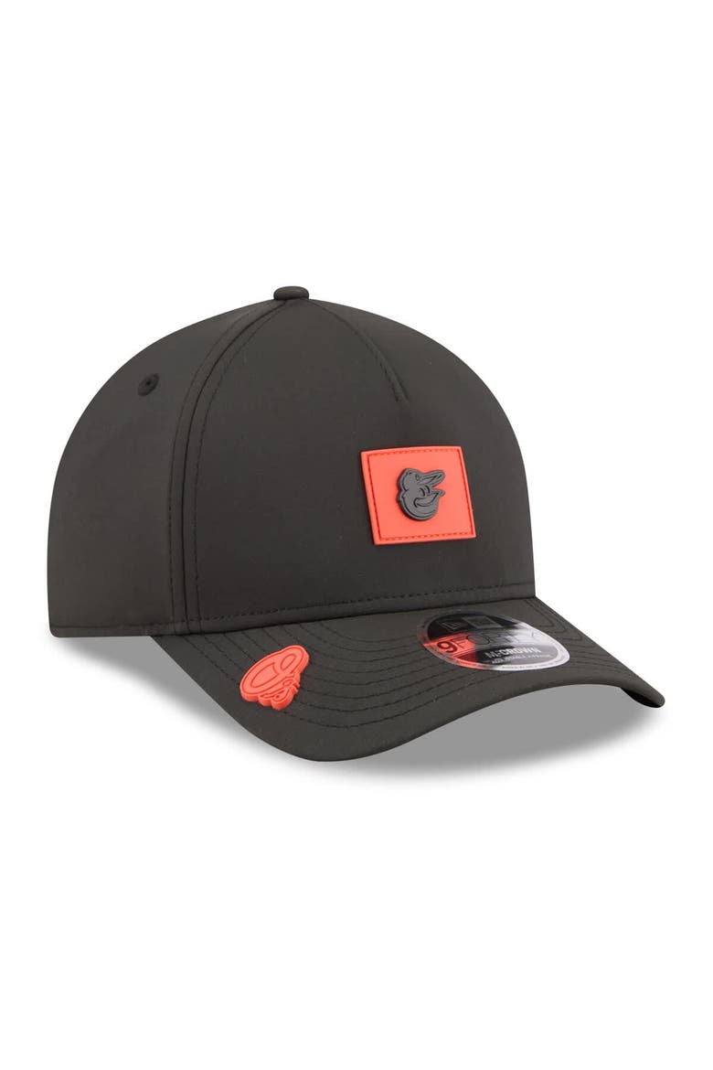 Men's New Era  Black Baltimore Orioles 2026 Clubhouse 9FORTY A-Frame Adjustable Hat, Alternate, color, Black